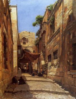 古斯塔夫 鮑恩芬德 David Street in Jerusalem